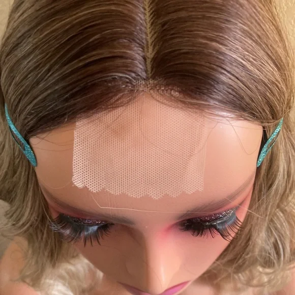 Stylish Ombre Brown and Blonde Wavy Wig - Picture 12 of 13